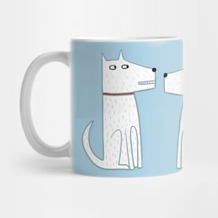 Two White Dogs Mug